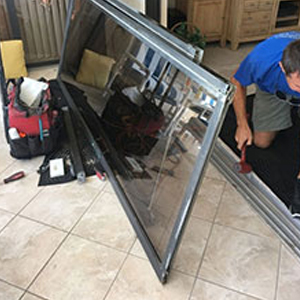 sliding glass door frame repair Paramount